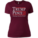 Trump pense keep America great 2020 NL3900 Next Level Ladies' Boyfriend T-Shirt