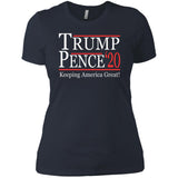 Trump pense keep America great 2020 NL3900 Next Level Ladies' Boyfriend T-Shirt