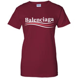 Balenciaga, Logo cotton T-shirt, Women, Black G200L Gildan Ladies' 100% Cotton T-Shirt