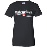 Balenciaga, Logo cotton T-shirt, Women, Black G200L Gildan Ladies' 100% Cotton T-Shirt