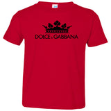 Dolce & Gabbana Crown D&G Logo Ringer Tee 3321 Rabbit Skins Toddler Jersey T-Shirt