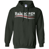 Balenciaga, Logo cotton T-shirt, Women, Black G185 Gildan Pullover Hoodie 8 oz.