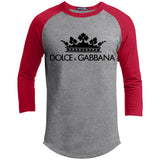 Dolce & Gabbana Crown D&G Logo Ringer Tee T200 Sport-Tek Sporty T-Shirt