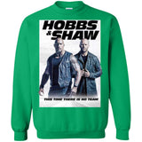 Hobbs & Shaw T-Shirt 2019 Movie HOT Fast&Furious Presents MEN-WOMEN Black-White G180 Gildan Crewneck Pullover Sweatshirt  8 oz.