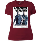 Hobbs & Shaw T-Shirt 2019 Movie HOT Fast&Furious Presents MEN-WOMEN Black-White NL3900 Next Level Ladies' Boyfriend T-Shirt