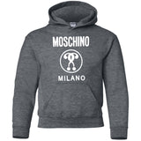 Moschino Kids - logo print T-shirt - kids - Cotton G185B Gildan Youth Pullover Hoodie
