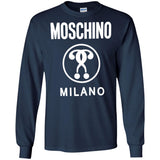 Moschino Kids - logo print T-shirt - kids - Cotton G240 Gildan LS Ultra Cotton T-Shirt