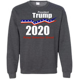 President Trump keep America great 2020 G180 Gildan Crewneck Pullover Sweatshirt  8 oz.