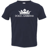Dolce & Gabbana Black Crown Tee 3321 Rabbit Skins Toddler Jersey T-Shirt