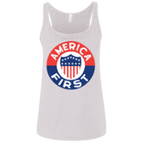 AMERICA FIRST! T shirt 6488 Bella + Canvas Ladies' Relaxed Jersey Tank