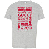 Gucci logomania print Red color gucci men's t shirt 3321 Rabbit Skins Toddler Jersey T-Shirt