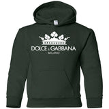 Dolce & Gabbana Men's Oversized Logo T-Shirt G185B Gildan Youth Pullover Hoodie