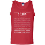 Selena  Classic Name Print t shirt G220 Gildan 100% Cotton Tank Top