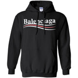 Balenciaga, Logo cotton T-shirt, Women, Black G185 Gildan Pullover Hoodie 8 oz.