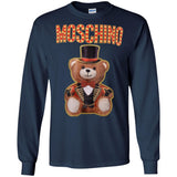 Moschino Circus Bear T-shirt Black - Black G240 Gildan LS Ultra Cotton T-Shirt