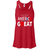 Keep American great 2020 B8800 Bella + Canvas Flowy Racerback Tank