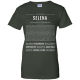 Selena  Classic Name Print t shirt G200L Gildan Ladies' 100% Cotton T-Shirt