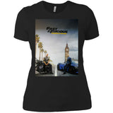 FAST AND FURIOUS 9 HOBBS AND SHAW movie poster t shirt NL3900 Next Level Ladies' Boyfriend T-Shirt