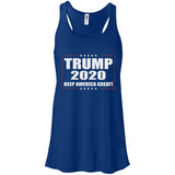 Donald Trump Keep America Great 2020 B8800 Bella + Canvas Flowy Racerback Tank