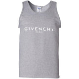 Givenchy Men's Destroyed Logo Graphic T-Shirt, Black, Men's G220 Gildan 100% Cotton Tank Top