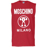 Moschino Kids - logo print T-shirt - kids - Cotton G270 Gildan Men's Ultra Cotton Sleeveless T-Shirt