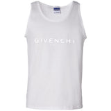 Givenchy Men's Destroyed Logo Graphic T-Shirt, Black, Men's G220 Gildan 100% Cotton Tank Top
