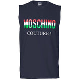Moschino - Couture logo T-shirt - men - Cotton - 50 - Black G270 Gildan Men's Ultra Cotton Sleeveless T-Shirt