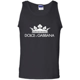 Dolce & Gabbana Black Crown Tee G220 Gildan 100% Cotton Tank Top