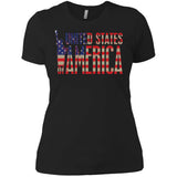 i'm American t shirt NL3900 Next Level Ladies' Boyfriend T-Shirt