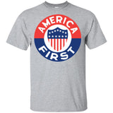 AMERICA FIRST agian! T shirt G200B Gildan Youth Ultra Cotton T-Shirt