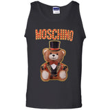 Moschino Circus Bear T-shirt Black - Black G220 Gildan 100% Cotton Tank Top