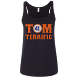 Tom Terrific Patriots t shirt 6488 Bella + Canvas Ladies' Relaxed Jersey Tank