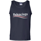 Balenciaga, Logo cotton T-shirt, Women, Black G220 Gildan 100% Cotton Tank Top