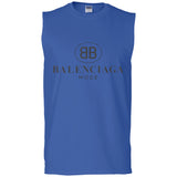 Balenciaga - Logo-print Cotton-jersey T-Shirt - White G270 Gildan Men's Ultra Cotton Sleeveless T-Shirt