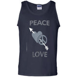 Love Moschino Man Black T-Shirt Cotton, Elastane G220 Gildan 100% Cotton Tank Top