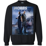 Hobbs & Shaw T-Shirt 2019 HOT Fast & Furious Presents Summer Men's Black And White S-5XL G180 Gildan Crewneck Pullover Sweatshirt  8 oz.