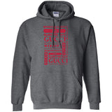 Gucci logomania print Red color gucci men's t shirt G185 Gildan Pullover Hoodie 8 oz.
