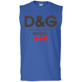 Dolce & Gabbana - Printed Cotton-jersey T-shirt - White G270 Gildan Men's Ultra Cotton Sleeveless T-Shirt