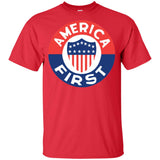 AMERICA FIRST agian! T shirt G200B Gildan Youth Ultra Cotton T-Shirt