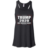 Donald Trump Keep America Great 2020 B8800 Bella + Canvas Flowy Racerback Tank