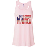 i'm American t shirt B8800 Bella + Canvas Flowy Racerback Tank