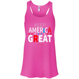 Keep American great 2020 B8800 Bella + Canvas Flowy Racerback Tank