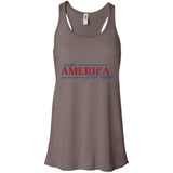Make america great again t shirt B8800 Bella + Canvas Flowy Racerback Tank
