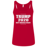 Donald Trump Keep America Great 2020 6488 Bella + Canvas Ladies' Relaxed Jersey Tank