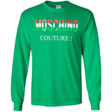 Moschino - Couture logo T-shirt - men - Cotton - 50 - Black G240 Gildan LS Ultra Cotton T-Shirt