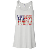 i'm American t shirt B8800 Bella + Canvas Flowy Racerback Tank