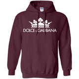 Dolce & Gabbana Black Crown Tee G185 Gildan Pullover Hoodie 8 oz.