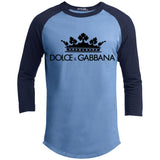 Dolce & Gabbana Crown D&G Logo Ringer Tee T200 Sport-Tek Sporty T-Shirt