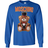 Moschino Circus Bear T-shirt Black - Black G240 Gildan LS Ultra Cotton T-Shirt