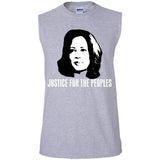 Kamala Harris Justice for the peoples t shirt G270 Gildan Men's Ultra Cotton Sleeveless T-Shirt
